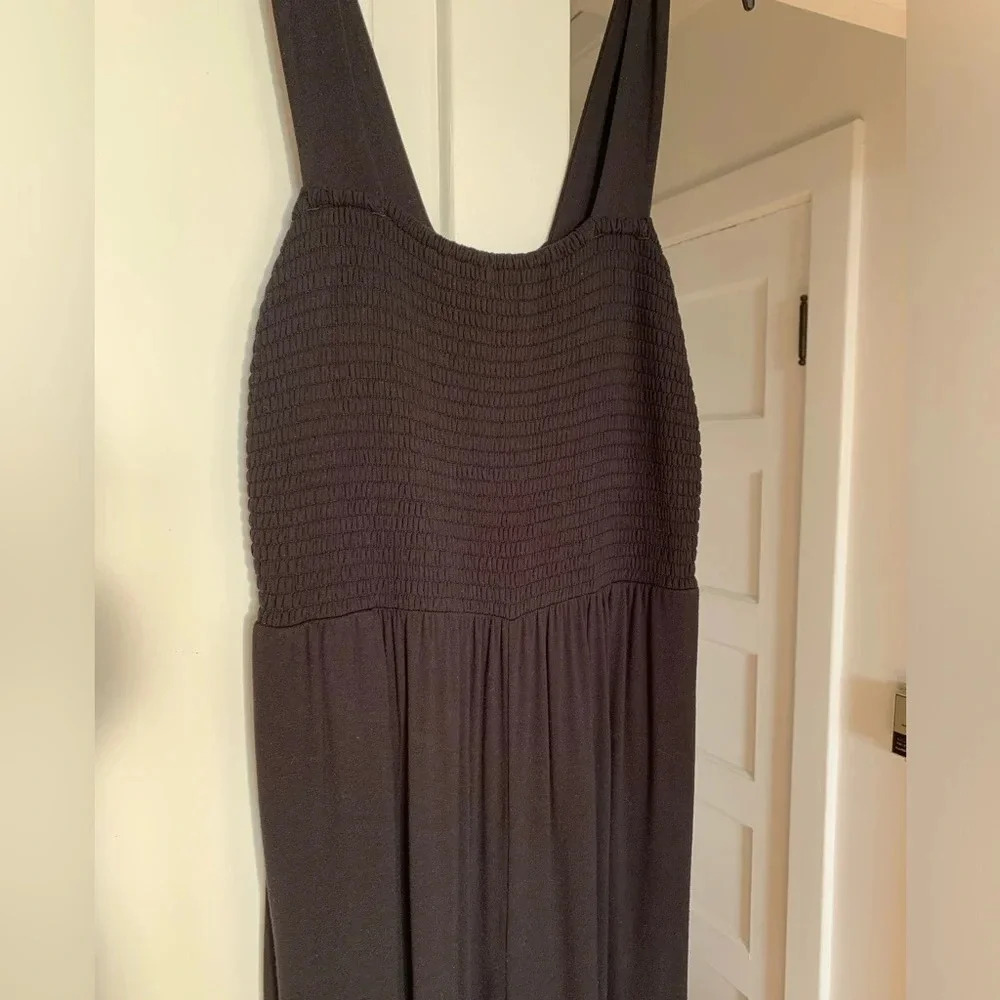 Loft Black Wide-Leg Jumpsuit, size Medium, pre-owned - Picture 5 of 5